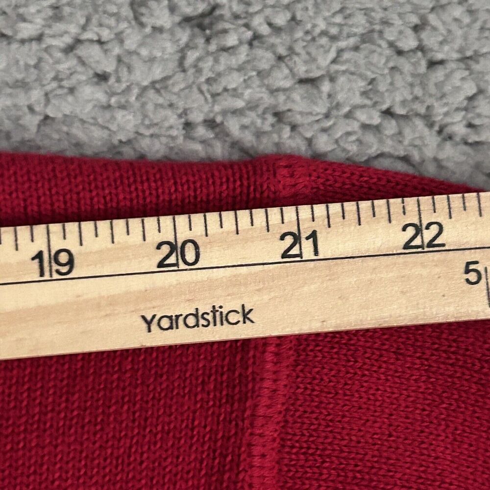 Vintage Eddie Bauer Sweater Mens 2 XL Christmas Red/Black Heavy Japan Dadcore - Picture 10 of 16